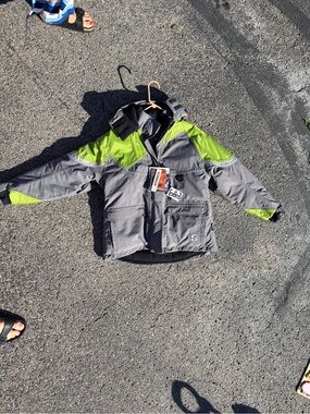 Striker ICE Men’s Flotation Ice Fishing Jacket Gray/Lime Green NWT Sureflote